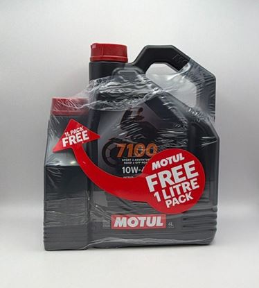 Picture of Motul Oil & Lubricant 7100 10w40 4T 100% Synthetic (4L+1L Free) Promo