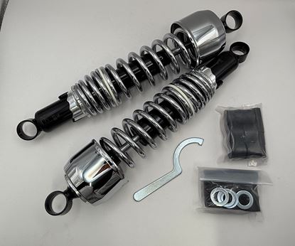 Picture of Shock Absorbers Chrome for 1974 Yamaha DT 250 A (Twin Shock)